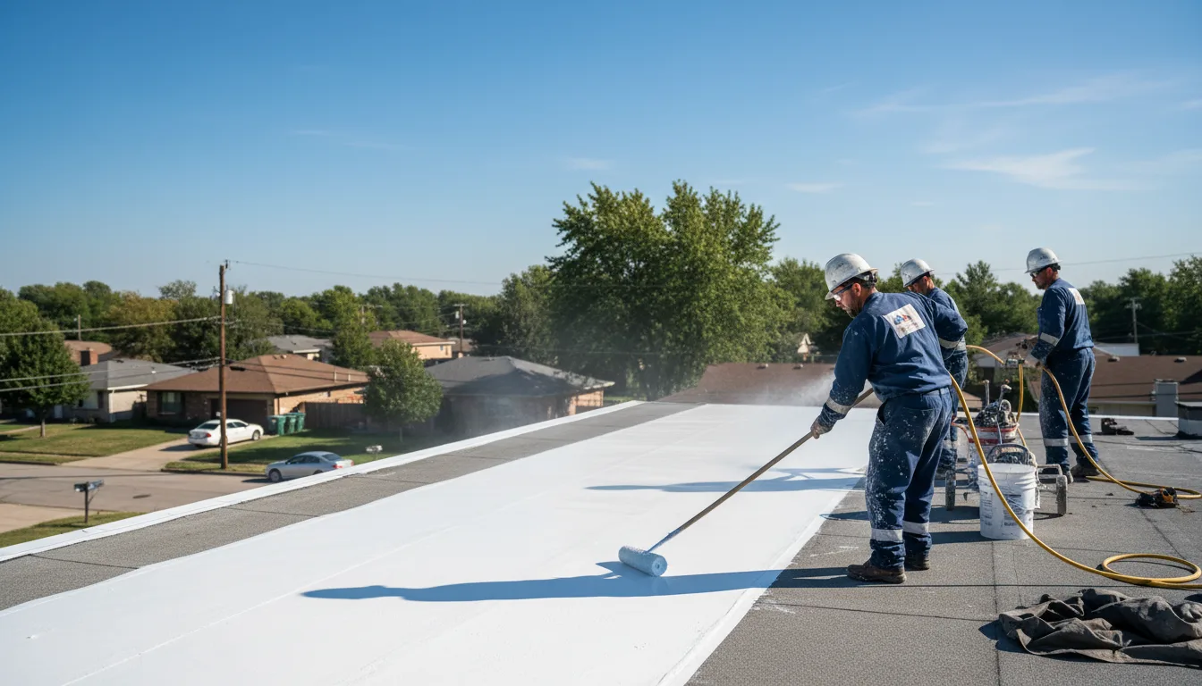 Commercial roof coating in Wheeler, IN near me